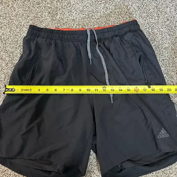 ADIDAS Men's AEROREADY Running Short 7" Size L In Black - Picture 6 of 9
